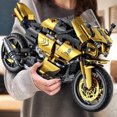 루모 두카티 오토바이 MOC블럭 장난감 인테리어 L8012 조립 블록세트 선물 중국호환, 3. 1/10 클래식 블랙/골드 팔머