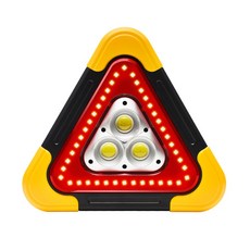 隔日到貨 【OMyCar】新一代(加大款)超亮太陽能LED三角警示燈-附USB充電線 緊急照明 車用燈 地震必備 晶蝦蝦, 1個