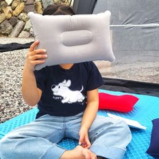 휴대용베개 공기주입 에어 캠핑용 베게 그레이 1(개) 4582 PC, 상세페이지 참조, 1개, 그레이계열