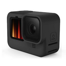 텔레신 HER-041 고프로 히어로 12 / 11 / 10 / 9 호환 실리콘 케이스 블랙 / 슬리브 스트랩+렌즈보호캡, 1박스