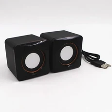 USB 외부 소형 스피커 멀티미디어 데스크탑 컴퓨터 노트북 미니 사무실 및 엔터테인먼트, 01 D-02L