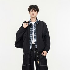 2026年新款春季男士棒球領夾克 青少年復古休閒百搭外套