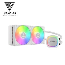 GAMDIAS 奧拉 AURA GL240 V2 WH ARGB一體式水冷 白色, 1個