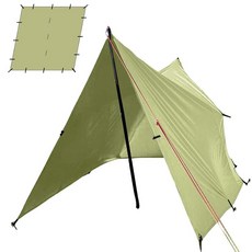 방수 터프 멀티 터프 4×4m 터프 (라이트 카키), 상세페이지 참조, 1개