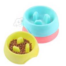 단비네상점 반려동물 슬로우 식기 밥그릇 고양이밥그릇, 슬로우 애견식기(그린)