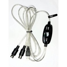 USB 입출력 MIDI 인터페이스 케이블 변환기 PC 음악 키보드 어댑터 코드