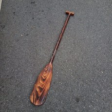 빈티지 낚시배 패들 노 원목 엔틱 장식품 곤장 가보, 1mx15cm 원형 바닥