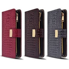 갤럭시 A26 A266 가죽 kami지퍼 케이스, 블랙