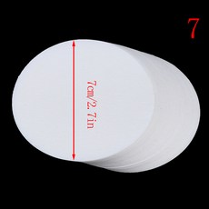 100Pc 실험실 필터 용지 원형 질적 중간 속도 및 커피 메이커 목재 펄프 교체 Pape, 100pcs 6
