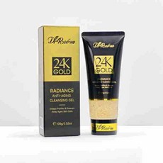 Gurene 24K 골드 안티에이징 클렌징 젤 피부 정화 모공 관리 각질 제거, 1개, 100g