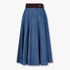 [백화점 정품] 보브 밴딩 플레어 데님 스커트7125355108