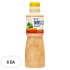 큐피 딥 로스티드 참깨 드레싱, 600ml, 6개