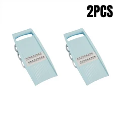 5 in1 야채 과일 슬라이서 다기능 수동 음식 강판 커터 감자 가정용 쵸퍼 주방 야채 다이 서 가제트, 01 Blue 2pcs