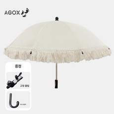 리온 유모차햇빛가리개 자전거 일반형 휴대용 유모차우산 차양막, 1개, 술 장식 우산