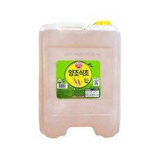 18L 대용량 양조식초 말통 벌크 업소용 납품용 식당 음식점 가게 리필용, 1개