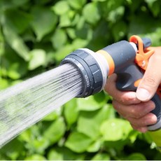 베란다 스프레이건 8기능 분사기 수압 조절 세차 고압 68082ea 1(PC)