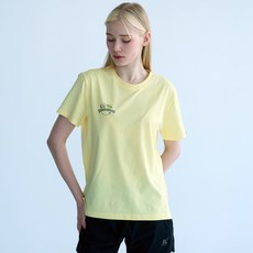케이텐션 와글맵 스탠다드핏 옐로우 백그래픽 티셔츠 KS6ST135U