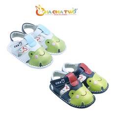 恰恰兔 台灣手工縫製經典寶寶學步涼鞋-可愛青蛙 真皮鞋墊吸汗透氣 學步涼鞋