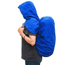 ADISI 連帽防水背包套, 藍色,XS號(20~30L), 1個