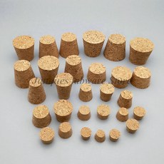 상단 직경 7.5mm 105mm 나무 코르크 랩 유리병 마개 주전자 푸딩 병 코르크 캡 시험관 나무 마개, [05] 13x10x10mm 100pcs