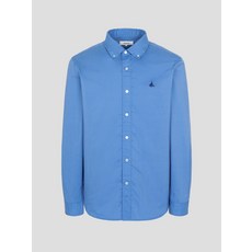 빈폴 FW25남녀공용 플레인 솔리드 셔츠 - 블루 BC5864C15P_LL 491696