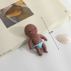 大黑娃捏捏樂減壓玩具 解壓神器 人偶公仔, 1個, 7cm【黑人娃娃】褲子顏色隨機