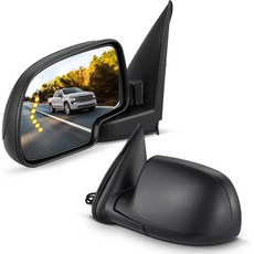 BDFHYK 견인 거울 호환 가능 쉐보레 실버라도 2003-2006 서브urban 캐딜락 에스컬레이드 GMC 시에라 1500 2500 3500 유콘 세트 전동 열선 조절 LED, BDFHYK 견인 거울 호환 가능 쉐보레 실버라도 20