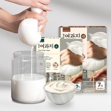 그릭요거트 두부 치즈만들기 유하우스 요리용 웰빙 여과지 1+1, 1세트, 7개입, 45cm