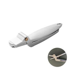 鱷魚吃蟹工具三件套 多功能大閘蟹吃蟹神器 家用剪子夾子螃蟹工具, 1個, 多功能夾（銀色鱷魚）