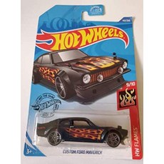 ECLATIS Hot WHEELS 힐 2020 Hw 플레임 커스텀 포드 매버릭 블랙 142/250 262614, Hot Wheels 2020 Hw 플레임 커스텀 포드