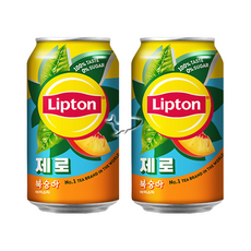 립톤 복숭아아이스티 제로 355ml 5캔, 5개
