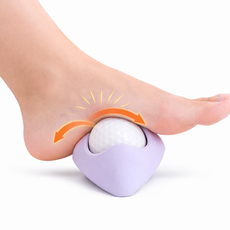 골프공 발바닥 지압 마사지볼 근막 마사지볼 발 아치 마사지 어깨 등 허리 셀프 마사지 요가 홈트, 랜덤 색상, 1개