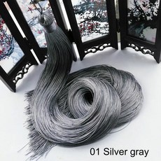 폴리 에스터 실크 비즈 술 프린지 브러시 공예 트림 쥬얼리 장식 커튼 찾기, 6. 01 Silver gray / A. 1PCS, 1개