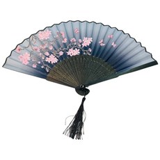 古風摺扇 (木雕/絲綢/絹布), 如圖示, 1個