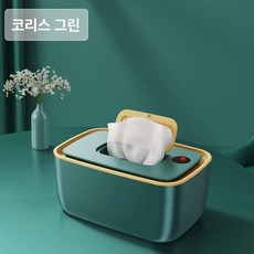 따뜻한 물티슈 워머 보온 대용량 물티슈 캡형 출산선물 돌선물, 플러스 120매 코리스그린, 1개