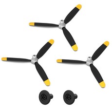 LEAMBE 브러시리스 F4U 원격 제어 비행기와 호환되는 3블레이드 프로펠러 스페어 RC 비행기 3세트 (브러시리스 리모컨 비행기만 사용) 182705 8592079972, 브러시리스 F4U 리모컨 비행기와 호환되는 3-블레이드