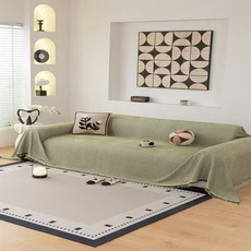 직조 면 소파 커버 담요 거실 가구용 타월 데코레이션, A, 01 A