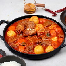 [글램쿡] 수제양념 한끼뚝딱 매운소갈비찜 1kg, 매운 소갈비찜1kg, 1개