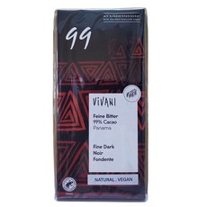 ViVANI 99% 可可巴拿馬 黑巧克力 80g, 1個