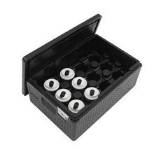 배달 컵홀더 컵 커피 테이크아웃 배달박스 음료 홀더, 2. 블랙-2단24개입