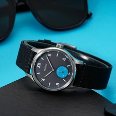 Milifortic 38MM 다채로운 다이얼 쿼츠 시계 남성호환 S117 사파이어 유리 VD78 무브먼트 방수100M 스테인