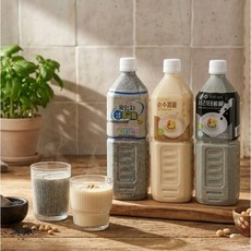 동명 여름별미 국산콩 콩물 백태 흑임자 서리태, 흑임자콩물 2병, 1L