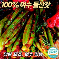 IOO% 전라도 여수 돌산 갓김치 향토미가 국산 천연재료 당일제조, 1개, 2kg