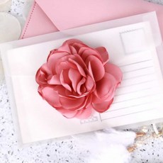 장미코사지 인디핑크 8cm 가방부자재 꽃브로치 머리장식, 1개, 상세페이지 참조
