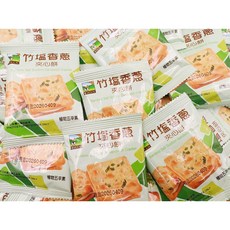 零食家族 竹鹽香蔥夾心餅乾 植物五辛素, 1個, 600公克 約30包-35包左右