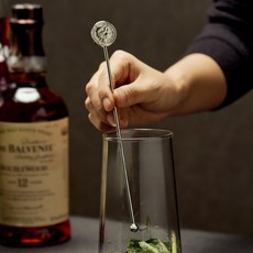 바겐슈타이거 실버 머들러 스텐 원형 디자인 칵테일 바툴, (L) 바겐 원형머들러 (실버)