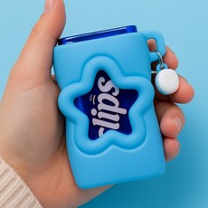 실리콘 틴케이스 키링 커버 보관함 가방 고리 남녀공용 캐주얼