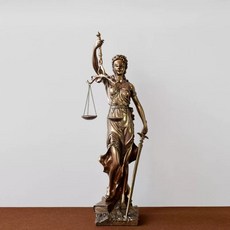 디케의 저울 법무사 변호사사무실 서재 법조인 개업 사무실, E. 70cm 냉간 주조 청동 테미스