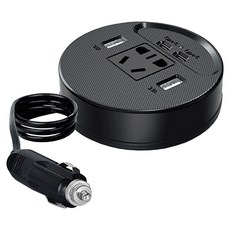 체리스팟 IN-01 차량용 인버터 150W 고속 충전 시가잭 멀티 충전 12V 24V 차량 충전기, 1개