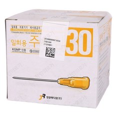 정림 일회용 멸균주사침 30G 1인치 100개입 1개